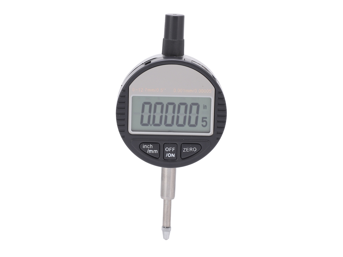 Indicador Dial Digital 0 12.7mm Resolução 0.001mm Conversão Polegadas/métricas Ferramenta de Medição Industrial