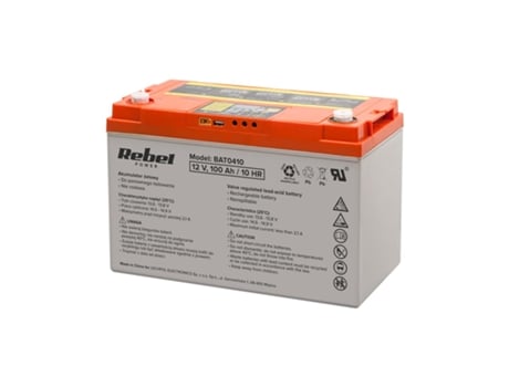 Deep Cycle Gel Battery With Display 12v 100ah Rebel