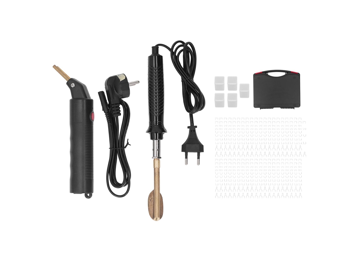 Kit De Soldadora De Plástico Para Reparación De Parachoques Com Pistola E Agrafador Quente, Plugue Eu 220v