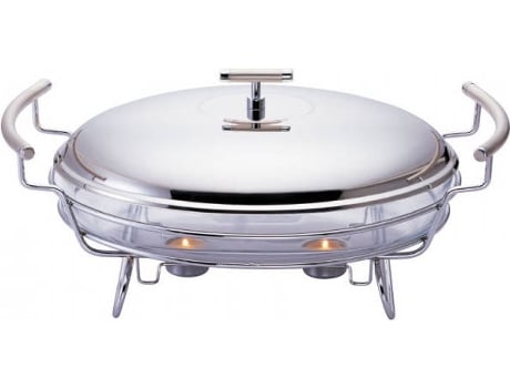 Assadeira Oval ON TABLE (Vidro, Inox)
