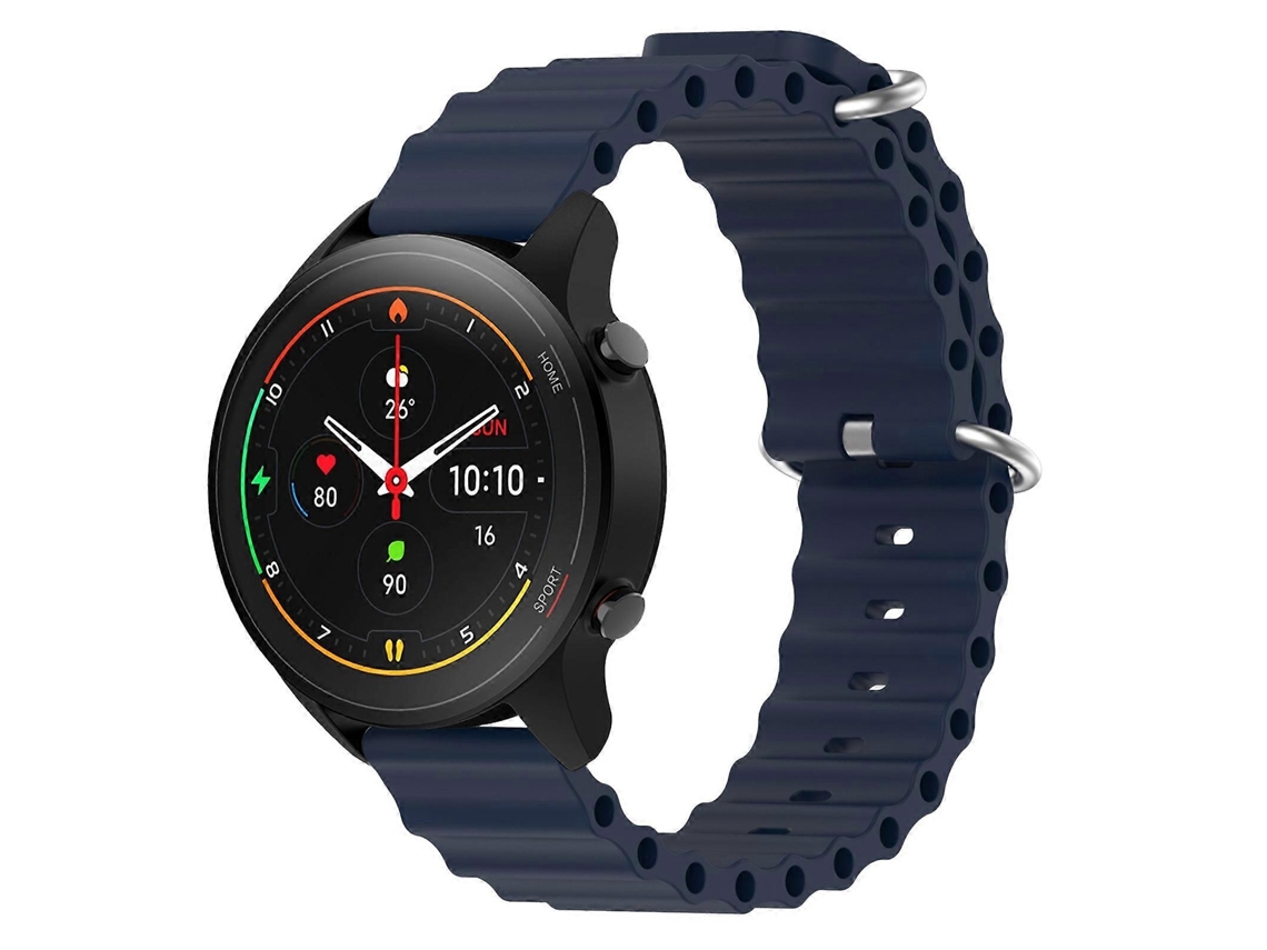 Pulseira De Silicone De Cor Sólida Estilo Oceano Para Xiaomi Mi Watch S1 Pro 22mm