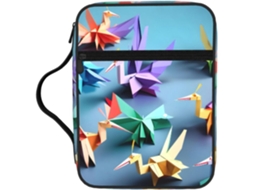 Estojo Protetor Para Livros Origami Com Vários Compartimentos Internos, Design De (garça), Multicolorido