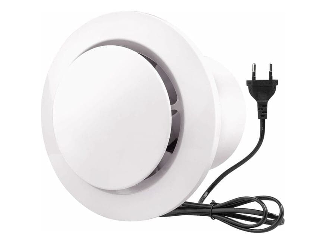 Ventilador De Exaustão Parede 100 Mm Com Amortecedor Retenção, Ventilador De Ventilação Energeticamente Eficiente 130 M /h( 4 Polegadas)