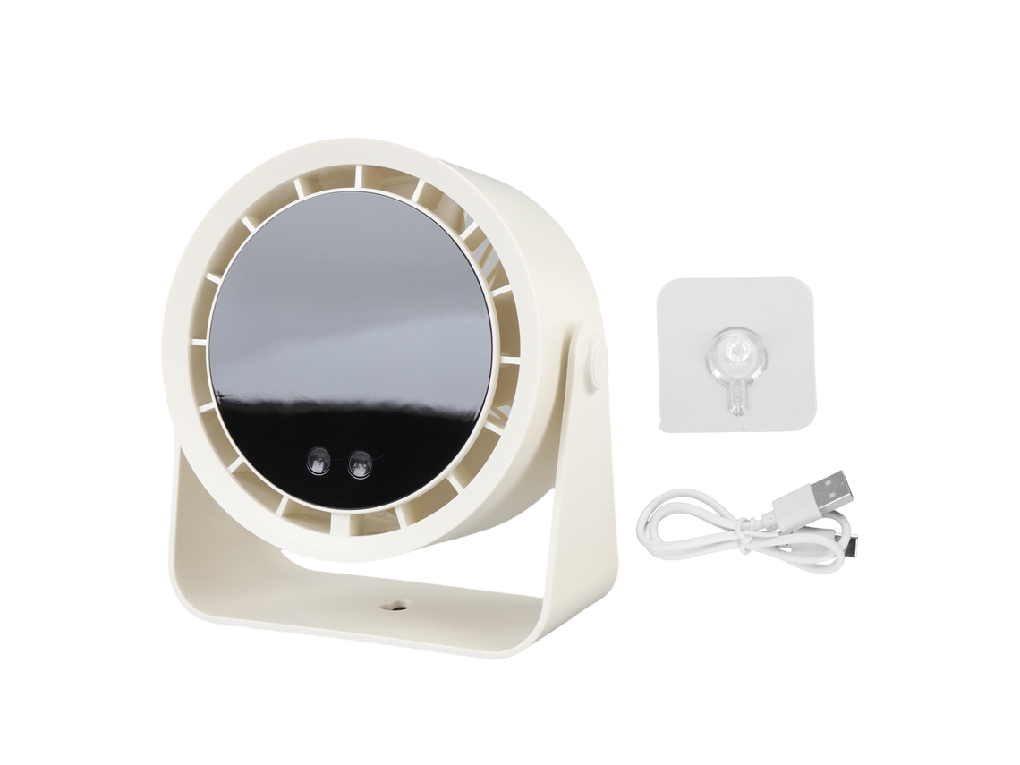 Ventilador De Mesa Laxiscreed Com 100 Velocidades E Display Digital, Bege