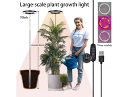 Lâmpada Led De Espectro Completo De 6 Polegadas Para Cultivo - Ideal Para Plantas De Interior E Suculentas, Branca.