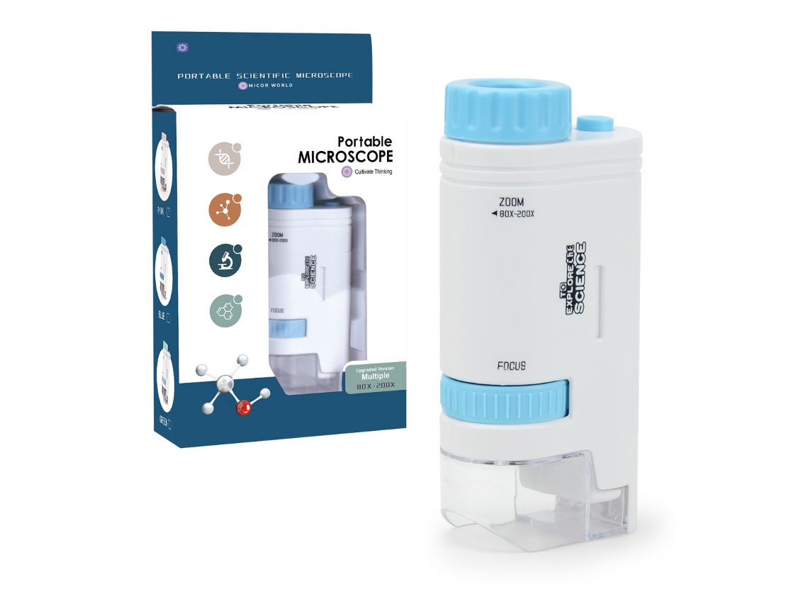 Microscópio para Crianças, Kits de Ciências com Microscópio para Crianças BRILVIBERA