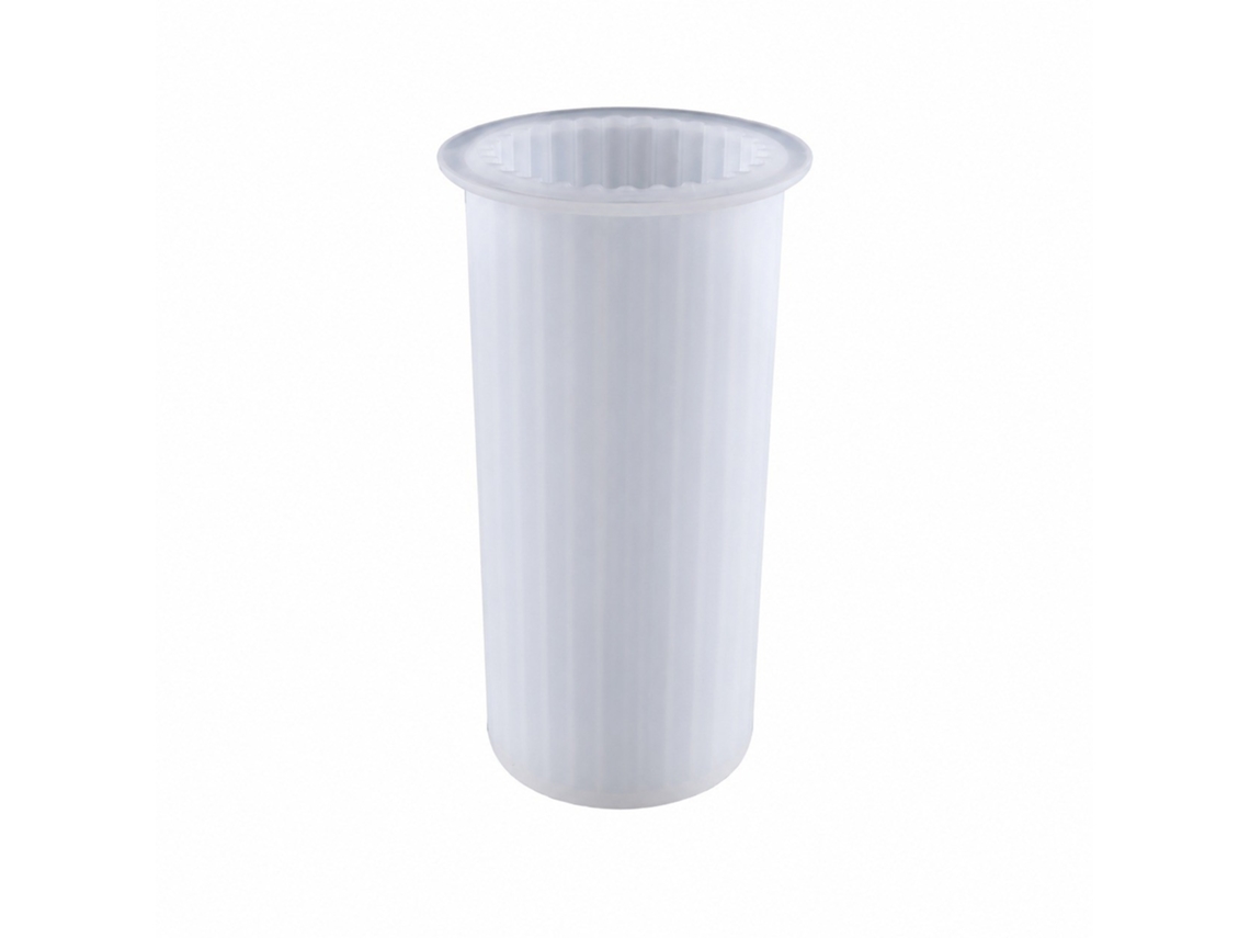 Molde De Silicone Para Velas E Resina (cilindro Canelado - Pequeno)