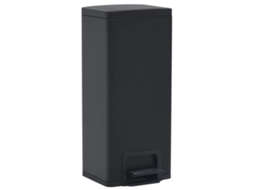 Dustbin, Dustbins Vidaxl Preto Aço (n/a)