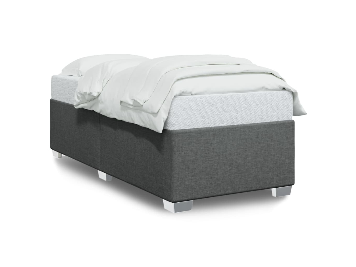 Estrutura de Cama Sem Colchão Tecido Cinzento escuro MAISON EXCLUSIVE (80x200 cm)