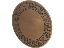 Placa De Superfície Para Armário Com Design Zodíaco Em Cobre Antigo E Elegante, Para Caixa De Madeira, Diâmetro Em Latão