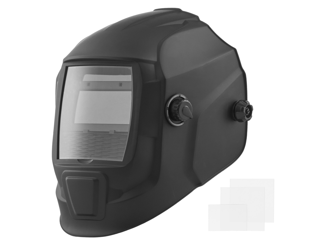 Capacete De Solda Solar Com Escurecimento Automático, 2 Sensores E Arco Preto Vevor