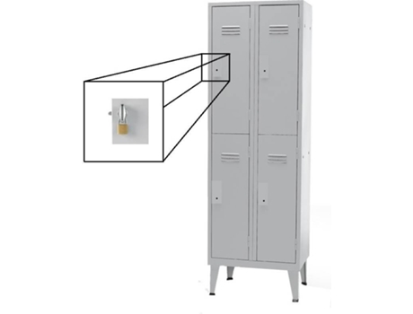 Cacifo Metálico  Aloquete Metálico (190x60x50cm)