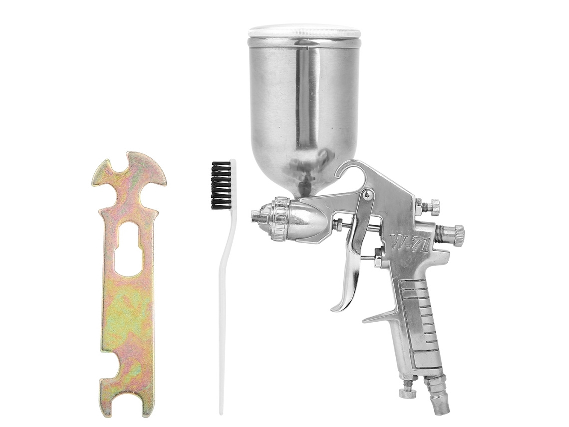 Laxiscreed Pistola De Pintar A Ar Com Bico De 1,5mm E Capacidade De 400ml Para Pintura De Forma Fácil