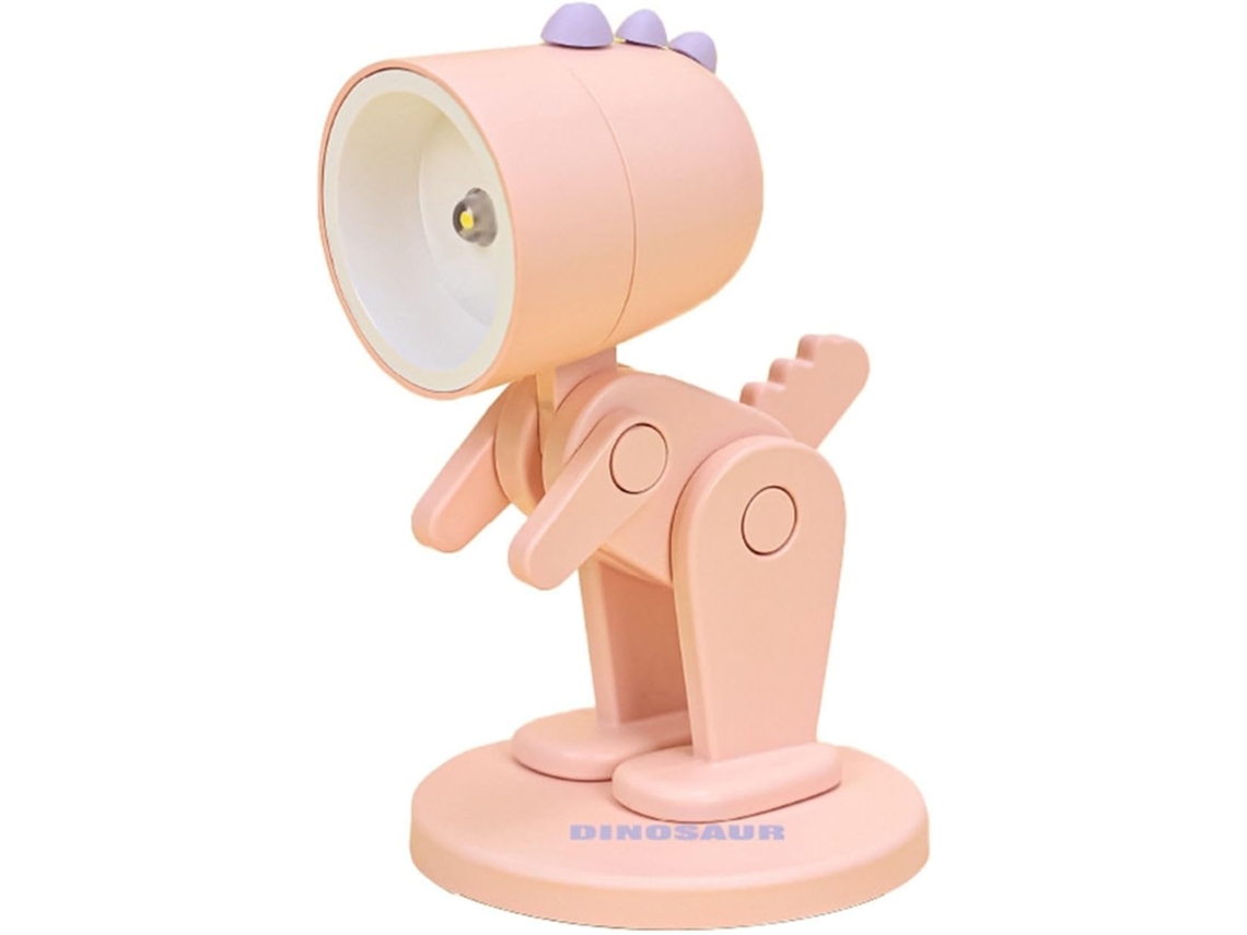 Mini Luminária De Mesa Led Em Formato Dinossauro, Luz De Estudo Ajustável, Luz Noturna Portátil Para Leitura Em Mesas