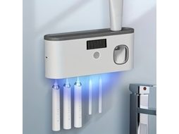Dispensador Pasta Dentes Parede 5 Compartimentos Banheiro