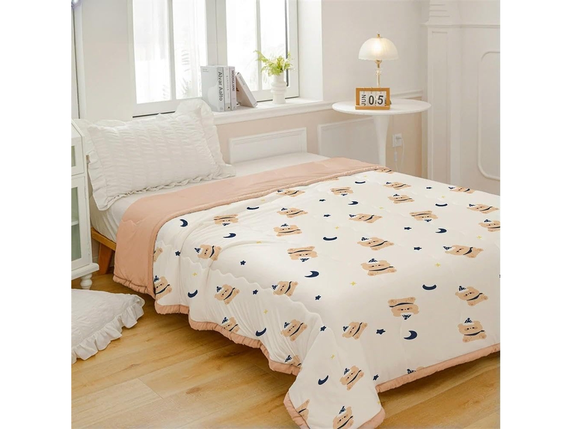 Edredom de Verão Bduck Fino e Macio para Ar Condicionado Ideal Todas as Estações Cobertor Cama Solteiro 150, M