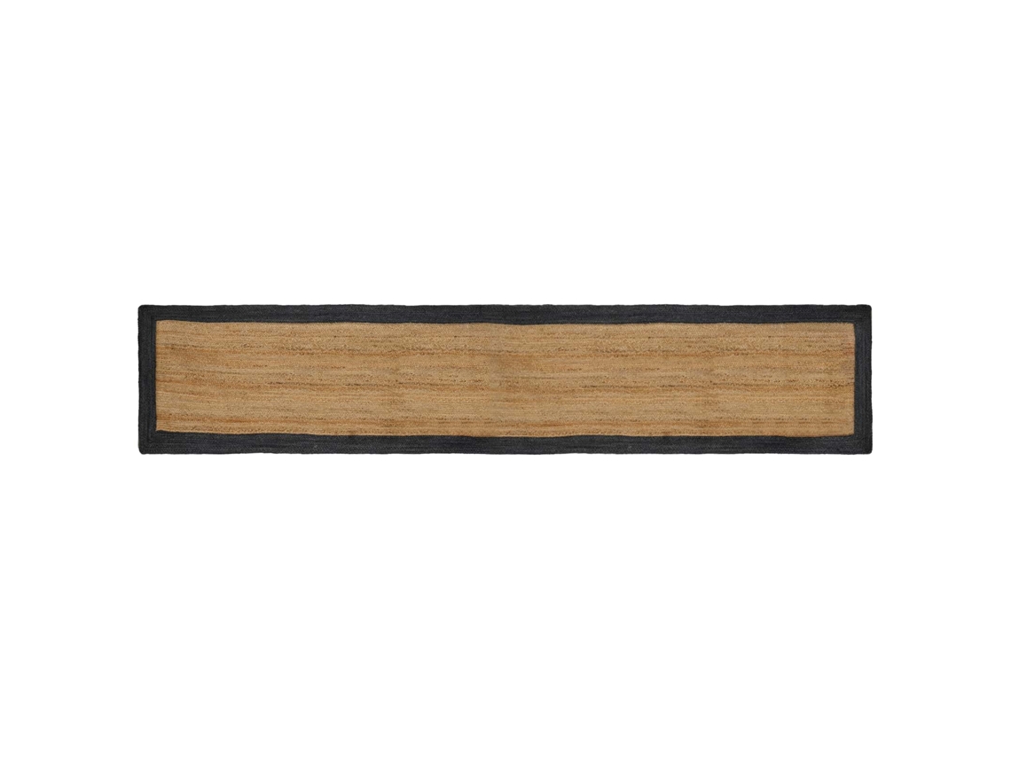 Vidaxl Tapetes De Área Cinzento-escuro 80 X 400 Cm Juta