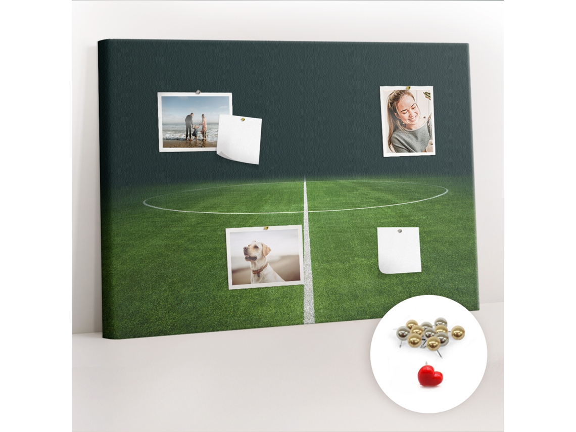 Quadro De Cortiça Campo De Futebol Para O Quarto Das Crianças Espelharte (70x100 Cm)