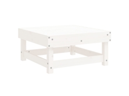 Apoio de pés para jardim VIDAXL madeira de pinho maciça branco (61 x 60,5 x 30 cm)