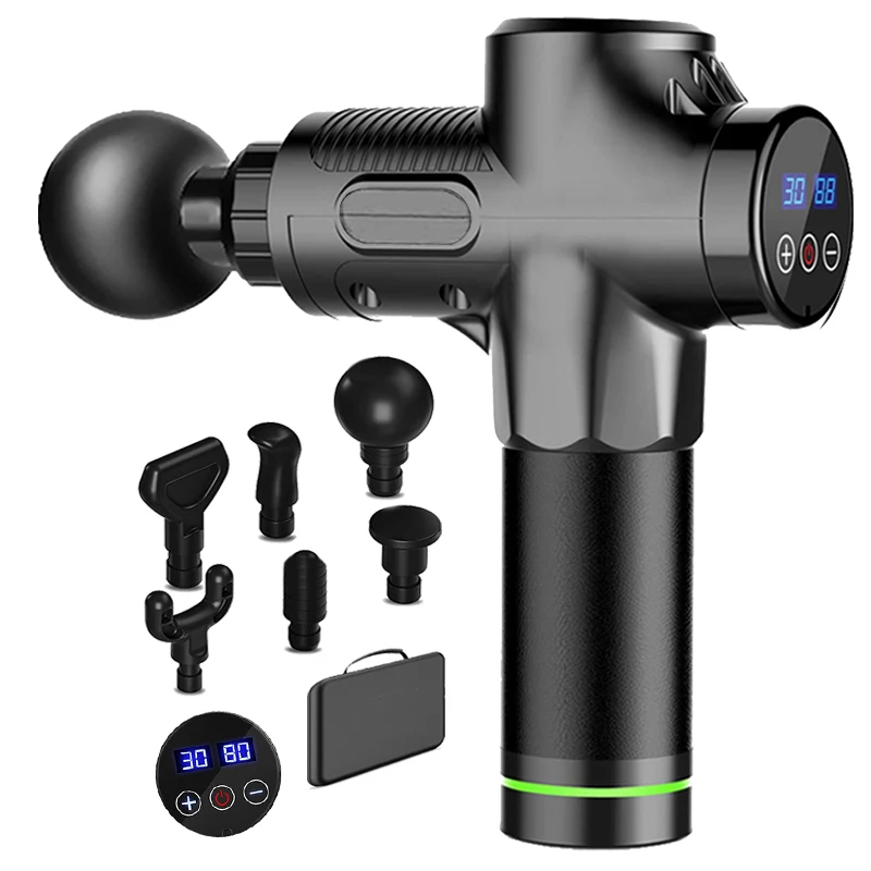 Massageador Elétrico de Impacto para Massagem Muscular Profunda, 30 Níveis de Massagem Muscular Profunda MDUG (preto)
