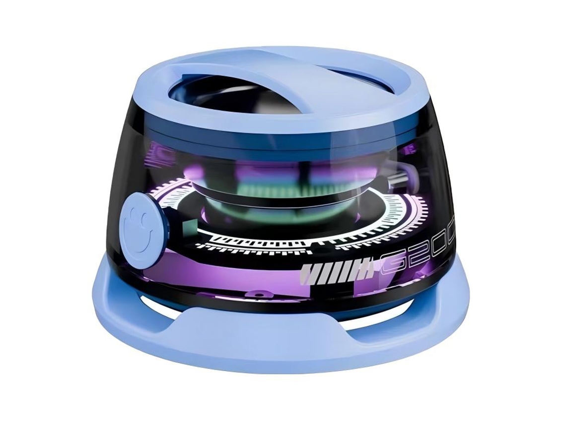 Coluna Bluetooth Mini G200 Magnética Com Luzes Rgb E Alto Falante 40mm Na Cor Azul PAPRIKA