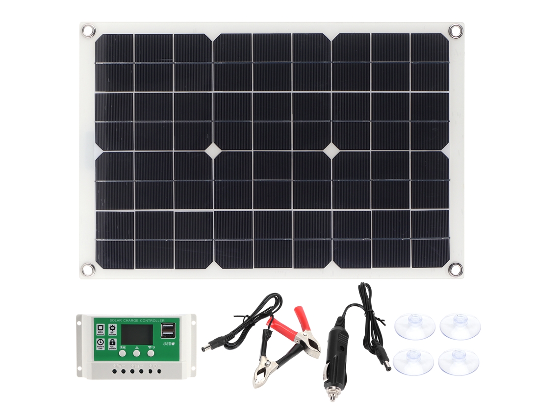 Painel solar de silício monocristalino de 20 W para carregar baterias fotovoltaicas de lítio e prevenir interrupções de energia emergenciais.