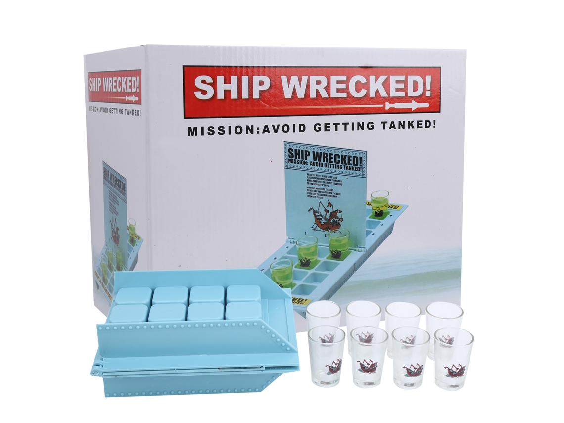 Primerox jogo de Barco para Bebidas com Copos de Vinho Diversão em Festa, Bar e Viagem
