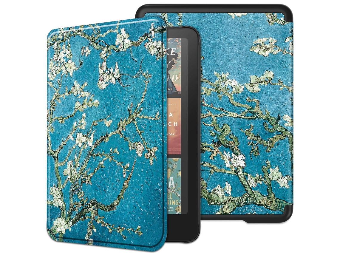 Elysve Capa Para Tablet 7 Polegadas, Flores De Damasco (kpw6), Para 2024 Kindle Paperwhite De E Book De 12ª Geração