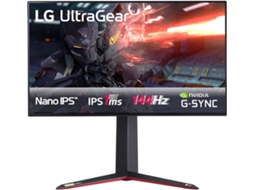 Monitor Gaming LG 27GN950-B (27'' - 1 ms - 144 Hz - Nano IPS - 4K - G-Sync)