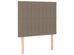 Headboard, Headboards Vidaxl Cinzento-acastanhado Tecido (90 Cm)