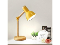 Luminária De Mesa Decorativa Em Led, Soquete E27, Ideal Para Sala De Estar, Moderna E Ajustável, Em Madeira, Estilo