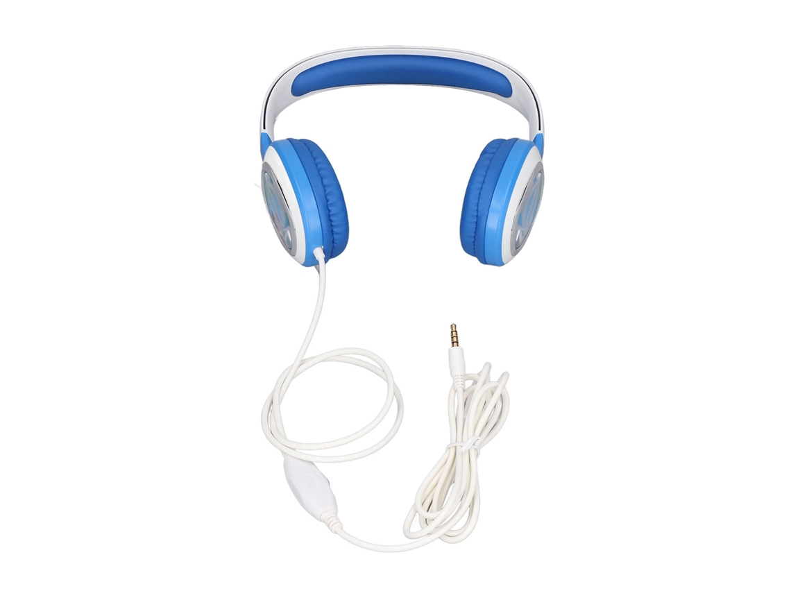 Fones De Ouvido Com Fio Para Crianças Com Limite De Volume E Cancelamento De Ruído Animado Azul