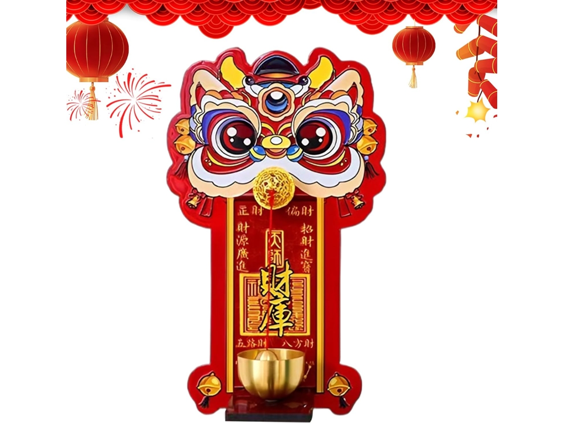 Campainha Magnética, Ornamento de Leão para o Ano Novo Chinês, Campainha para Escritório, Loja, Casa, Entrada, Sala de CHABERLU