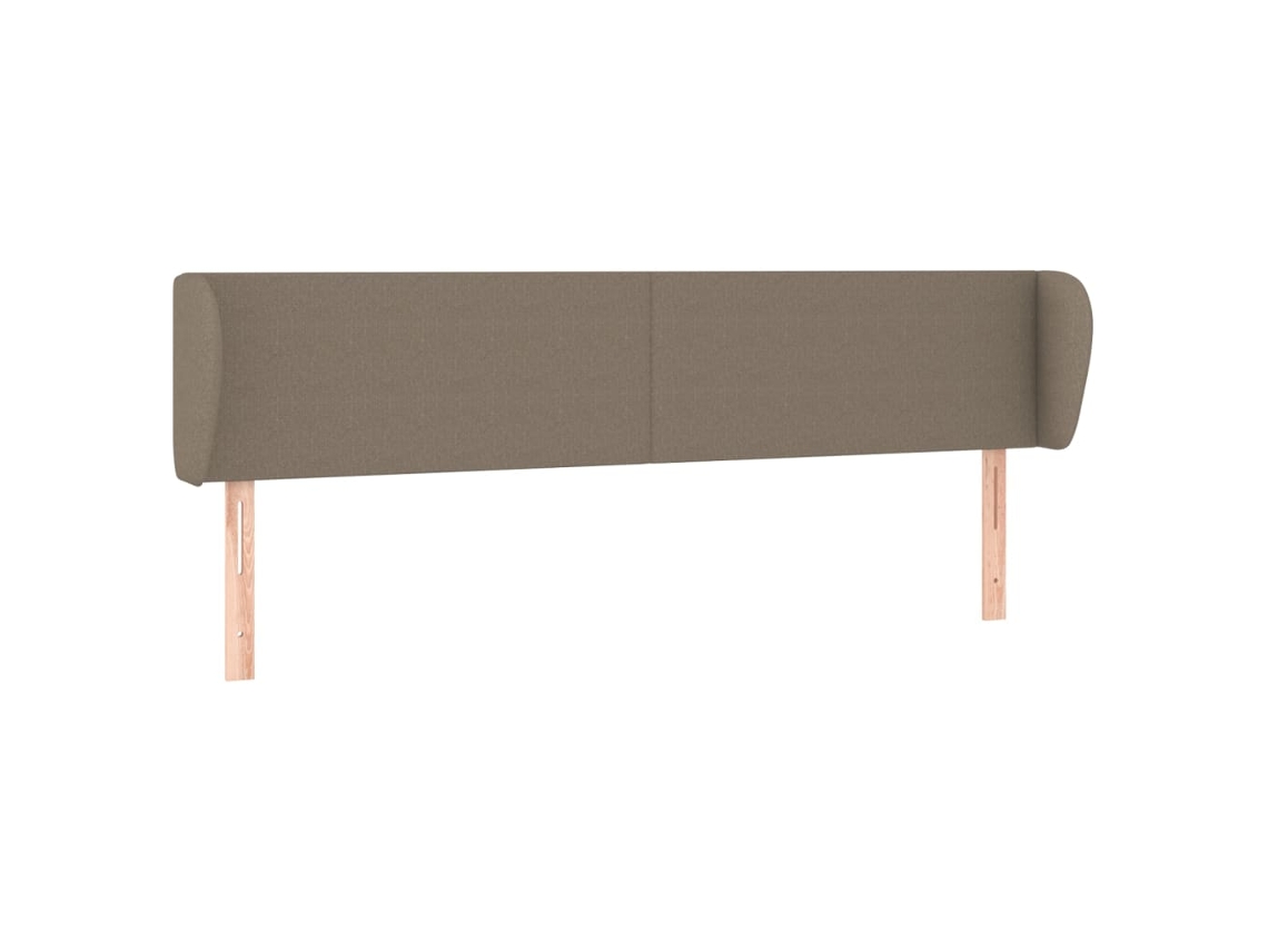 Headboard, Headboards Vidaxl Cinzento-acastanhado Tecido (203 X 23 X 78/88 Cm)