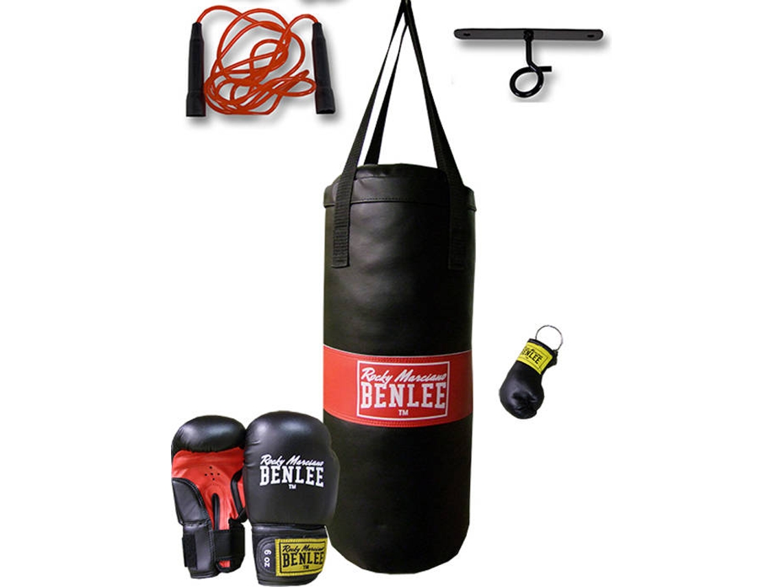 Conjunto de Boxe Benlee Punchy Preto/Vermelho