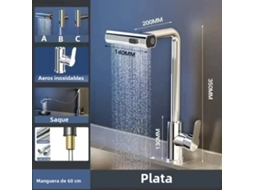 Torneira Cascata em Aço Inoxidável com Acabamento em Bordo MDUG (prateada)