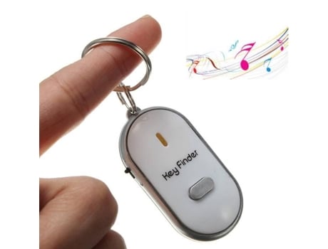 Porta-chaves Unissexo 1-clic Especificado Apito Localizador Sinal Sonoro Cinzento