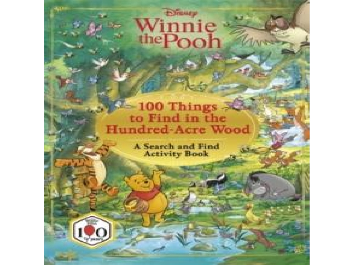 Livro Disney Winnie The Pooh 100 Things to Find in the Hundred Acre Wood de Walt Disney (Inglês)