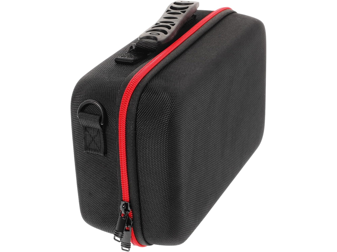 Estojo Preto Em Eva E Tecido Oxford Para Câmera Compacta Com Alça.