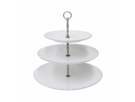 Centro de Mesa COSTA NOVA Pearl Branco 33cm