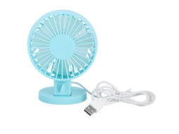 Ventilador de Mesa Portátil USB, ajustável 45°, azul LAXISCREED