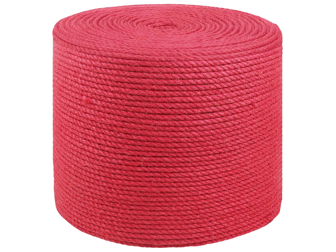 Vidaxl Corda De Juta 6 Mm Vermelho 100% Juta Tossa