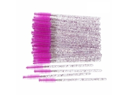 50pcs Aplicadores De Cílios Descartáveis Brilhantes Wands Pincéis Curler Spoolers Para Máscara E Sobrancelha