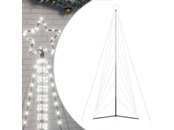 Árvore de natal led VIDAXL Branco Aço revestido a pó (478 cm)