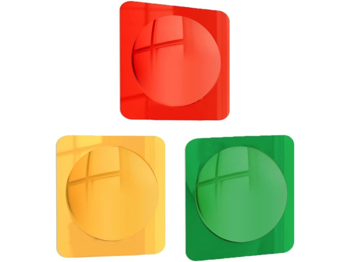 Espelho Sensorial De Parede Brinquedos Interativos Divertidos | Decoração De Parede Com Gokoco (3 Peças)