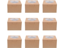 Magiclulu Conjunto De 20-caixas Papel Kraft Em Formato Coração Para Armazenar Sobremesas E Cupcakes, Caixas De Papel