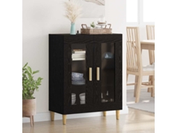 Vidaxl Buffet Carvalho Preto 69,5 X 34 X 90 Cm Madeira Processada