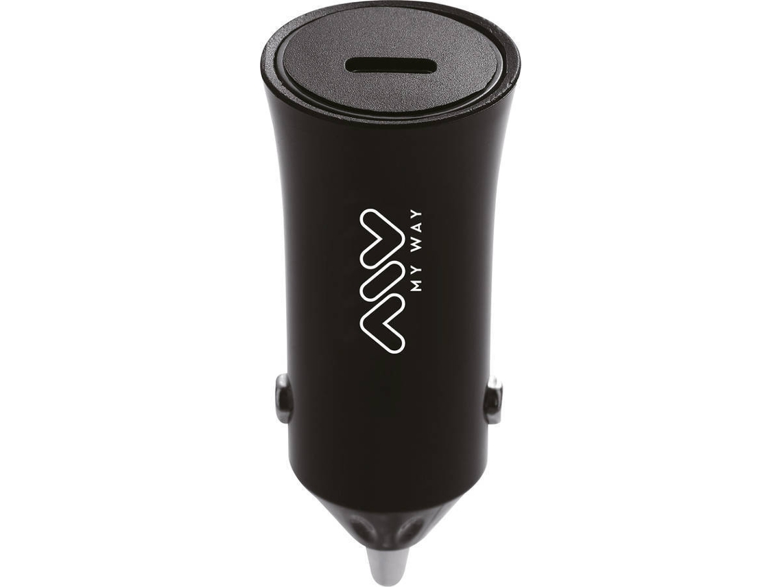 Carregador Auto MYWAY MWDCC0005 (Tipo C - 20 W - Preto)