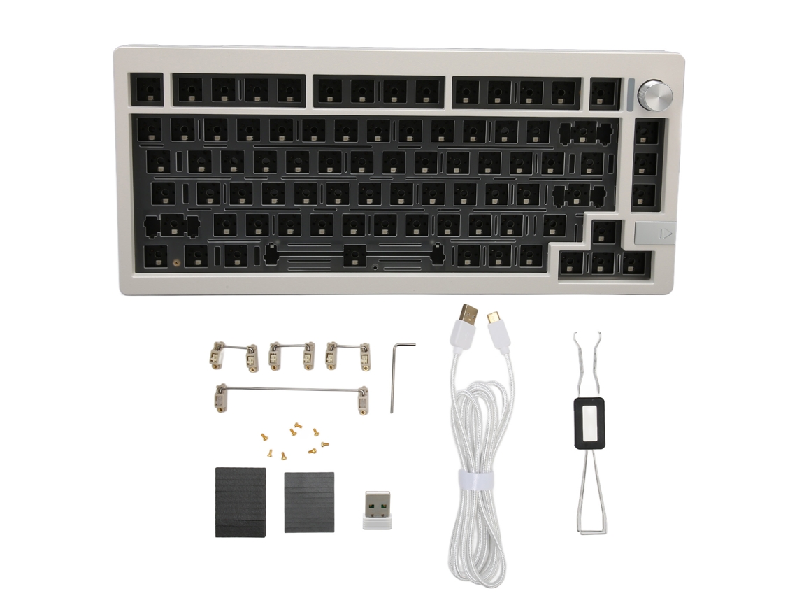 Kit de Teclado Mecânico LAXISCREED (layout 75% Rgb Hot swappable Tri mode)