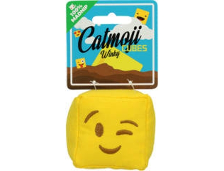 Peluche para Gato  Emoji Cube Winky com MadNip